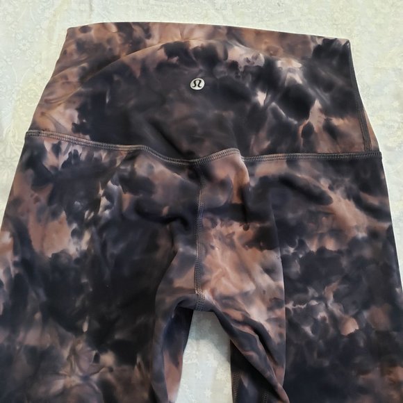 Lululemon Align Pant 28" - Diamond Dye Graphite Grey Pink Pastel - Size 6 - Picture 12 of 13